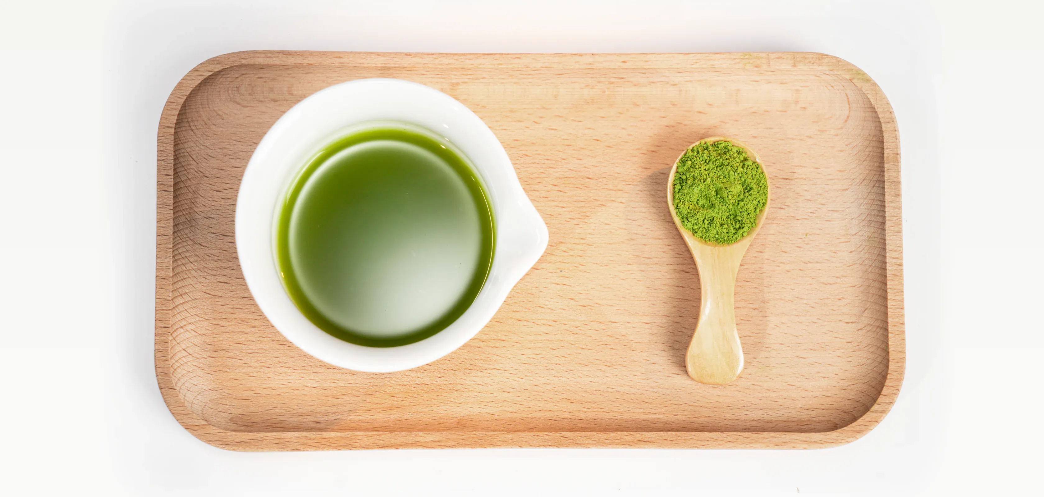 Matcha powder and prepared tea for application evaluation