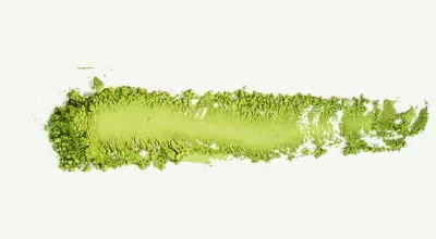 Slightly yellow-green matcha powder reference